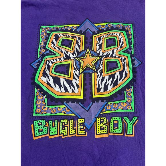 Bugle Boy 90s Neon Graphic T-Shirt (Men’s) - Picture 1 of 5